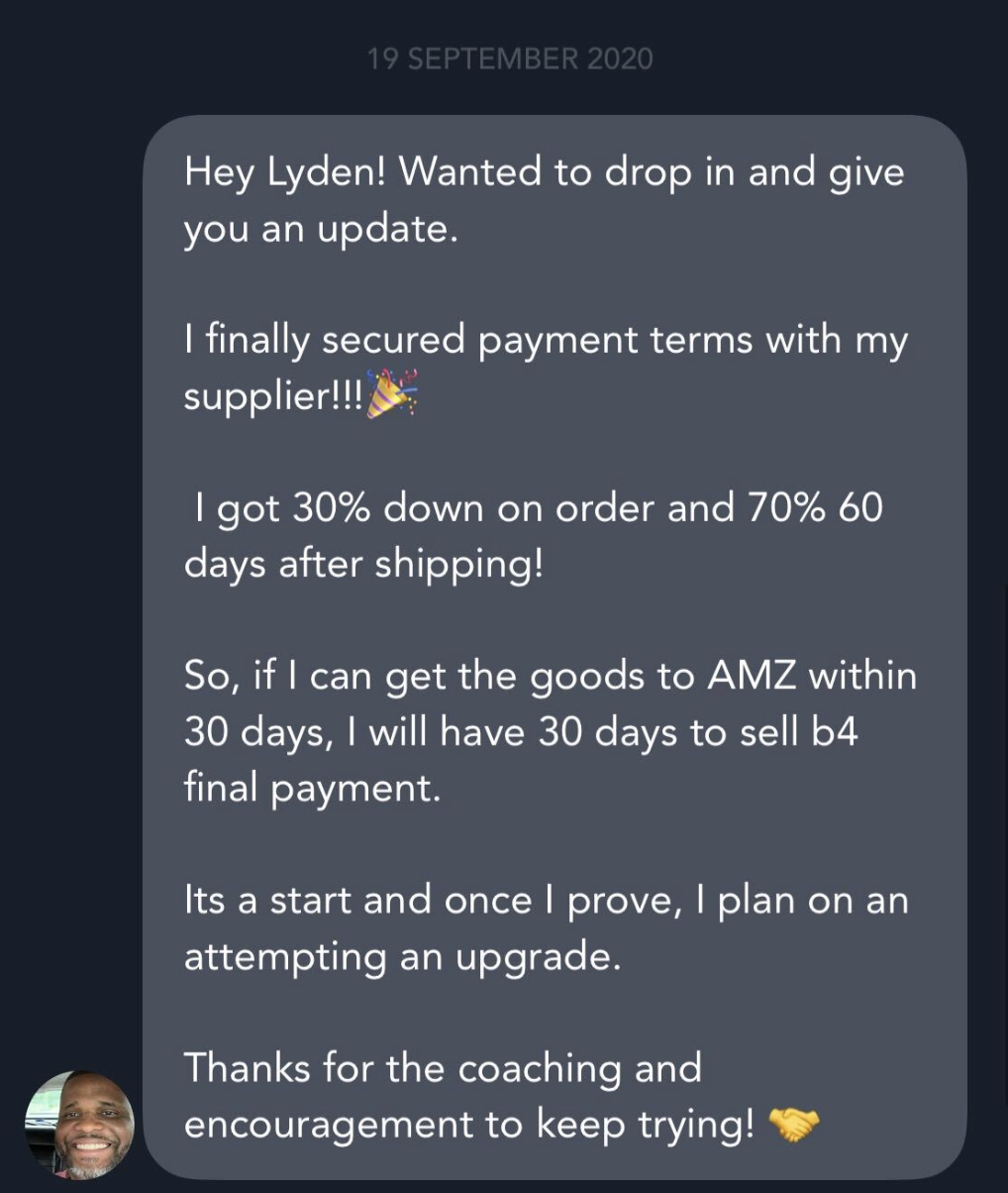 Secured 30% down on order, 70% 60 days after shipping